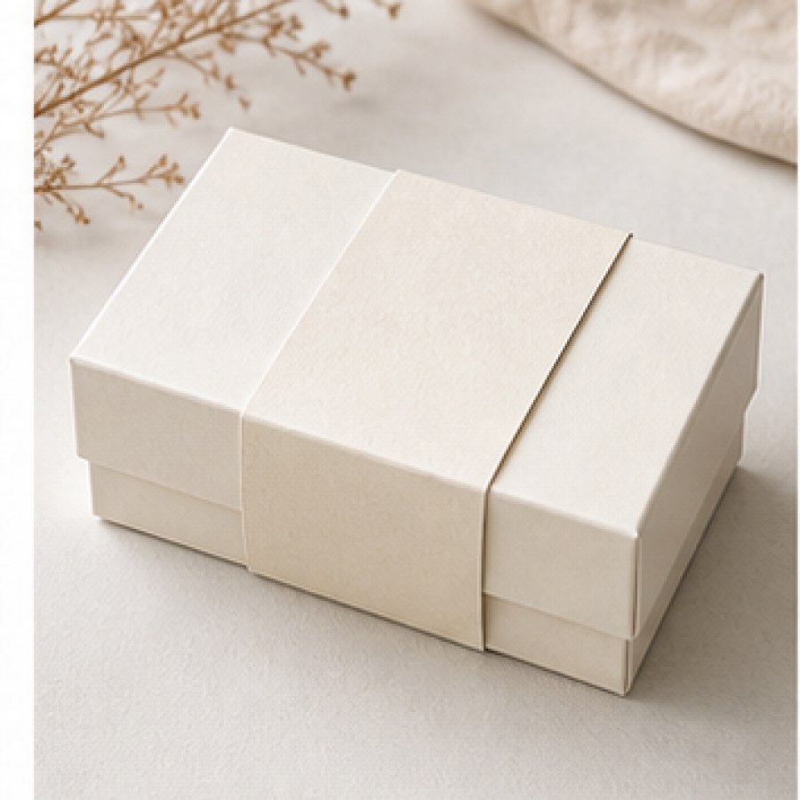 Hộp Âm Dương Có Đai ivory cán mờ